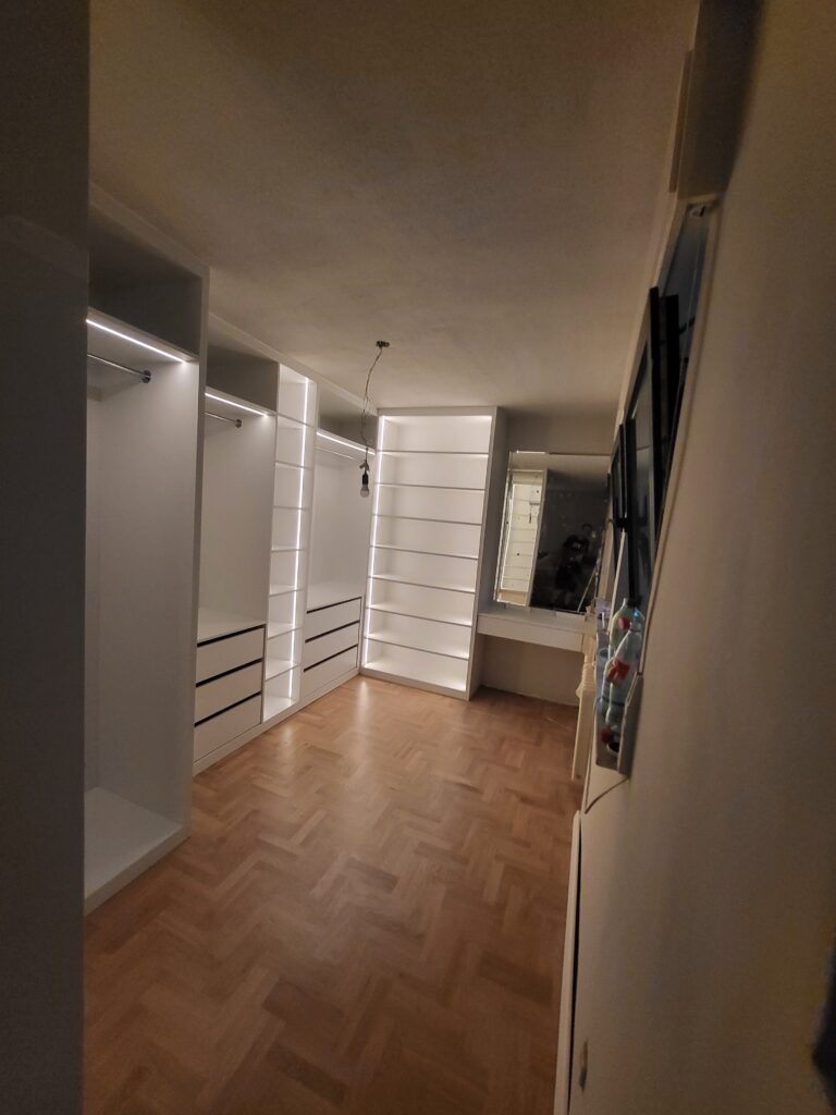 Garderoben einbau garderobe mit led beleuchtung